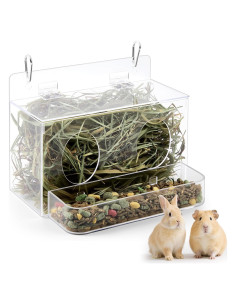 Alimentador de Heno para Conejos Honeydak 25x18 cm Acrílico