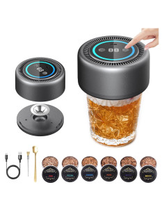 Kit de Ahumador Eléctrico Sinkawa WS201 con 6 Sabores de Astillas