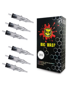 Cartuchos de Agujas de Tatuaje BIGWASP 4ta Generación 1RL 20Pcs