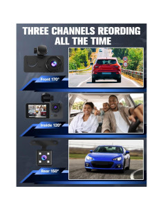 Cámara de tablero 4K EMRSTORES con cámara trasera 1080P y 32GB 2