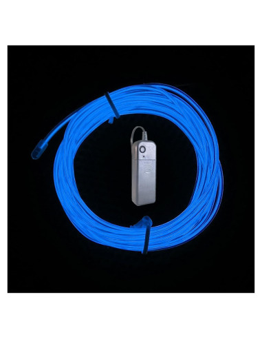 Alambre Neón Azul 5m TiTiToo Flexible para Decoración DIY