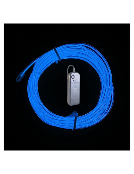 Alambre Neón Azul 5m TiTiToo Flexible para Decoración DIY