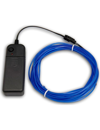 Alambre Neón Azul 5m TiTiToo Flexible para Decoración DIY