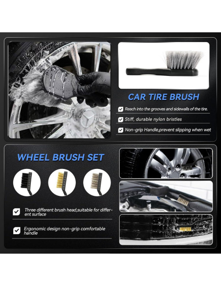 Kit de Detalle de Coche COOGEO 28 Piezas con Accesorios