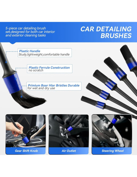 Kit de Detalle de Coche COOGEO 28 Piezas con Accesorios