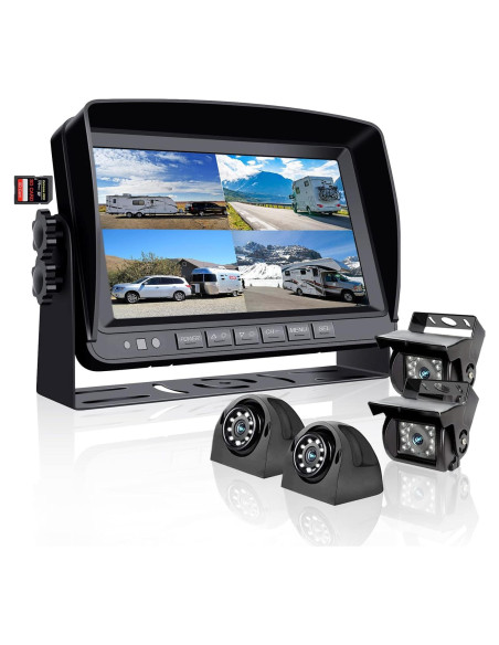 Sistema de Cámara de Respaldo RVInWest 9" 1080P Cableado HD