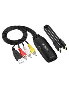 Convertidor RCA a HDMI 1080P Fifod - Adaptador AV a HDMI