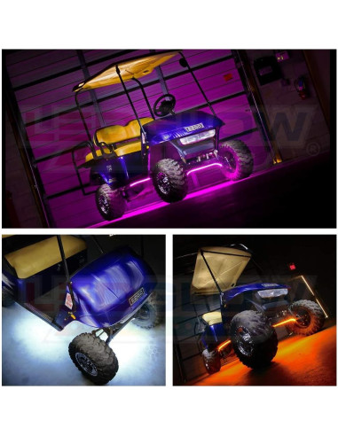 Kit de Iluminación LEDGlow Neón Multicolor para Carritos de Golf