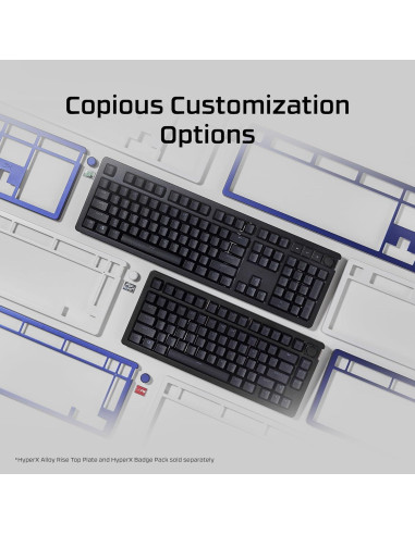 Teclado mecánico HyperX Alloy Rise 75% RGB con interruptores lineales