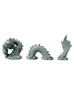 Estatua de Dragón Chino Mini Artibetter 9.6x7.1cm Resina