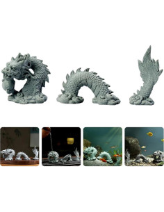 Estatua de Dragón Chino Mini Artibetter 9.6x7.1cm Resina 2