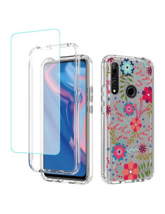 Funda Protectora Floral para Huawei Y9 Prime 2019 con Protector