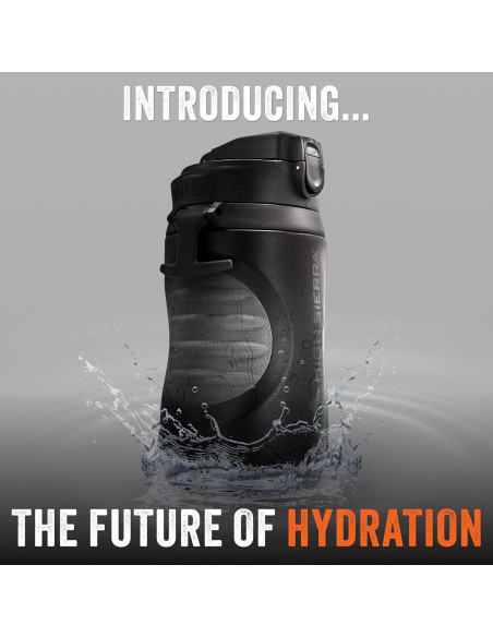 Botella de Agua Aislada High Sierra 1.89L Doble Pared Flip-Top