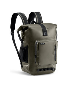 Mochila Impermeable RIDEIRON 35L Oliva para Motocicleta y Kayak