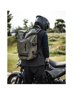 Mochila Impermeable RIDEIRON 35L Oliva para Motocicleta y Kayak 2