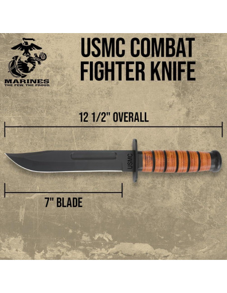 Cuchillo de Combate USMC United Cutlery 7" Acero Inoxidable Cuchillo de Combate USMC United Cutlery 7" Acero Inoxidable