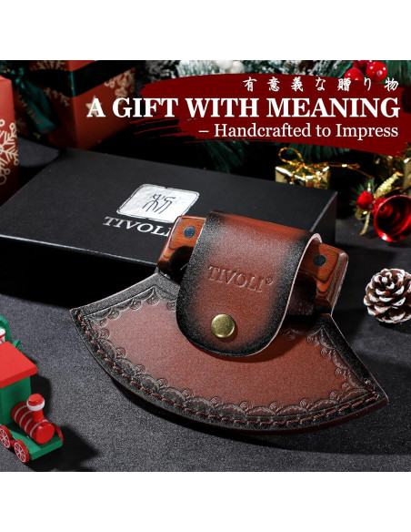 Cuchillo Ulu Forjado a Mano TIVOLI - Acero Alto Carbono 18cm Cuchillo Ulu Forjado a Mano TIVOLI - Acero Alto Carbono 18cm