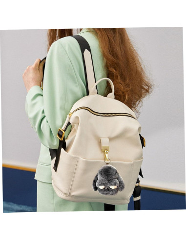 Llavero de Conejo de Peluche Verde Oscuro con Caja - Accesorio Lindo