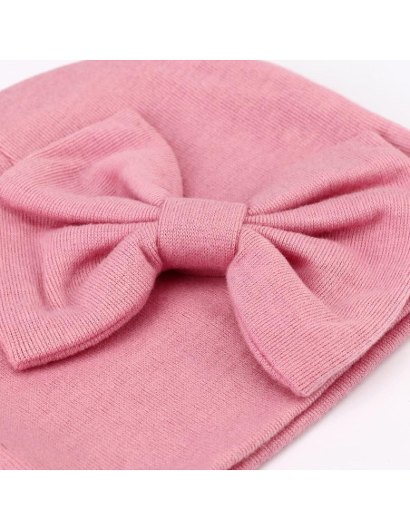 Gorras para Bebés BQUBO con Lazo Algodón 0-6 Meses Pack 5