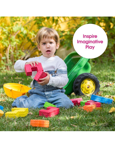 Bloques Sensoriales de Espuma Edushape 18 Piezas Multicolor