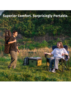 Silla de Camping Sobredimensionada EAST OAK CC02BU2 - Soporta 227 kg 2