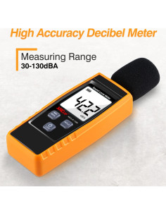 Medidor de Decibelios Digital XRCLIF 30-130 dB con Alarma 2