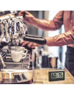 Higrómetro Digital SEISSO con Pantalla LCD - 4 Paquete Negro 2