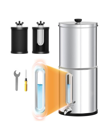 Purificador de Agua Purewell PW-8775 1.5Gal Acero Inoxidable 3 Etapas