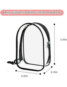 Funda de Exhibición LABUBU para Muñecas 10.4x5.3x18.3cm PVC 2