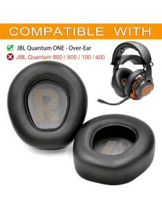 Almohadillas de Reemplazo defean para Auriculares Quantum ONE - Cuero Suave y Espuma Densa 2