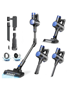 Aspiradora Inalámbrica KISSAIR HJ-6308A 8 en 1 40 Minutos Azul