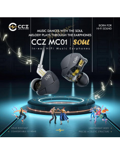 Auriculares In Ear KINBOOFI CCZ MC01 10mm con Cable Desmontable 2