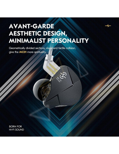 Auriculares In Ear KINBOOFI CCZ MC01 10mm con Cable Desmontable