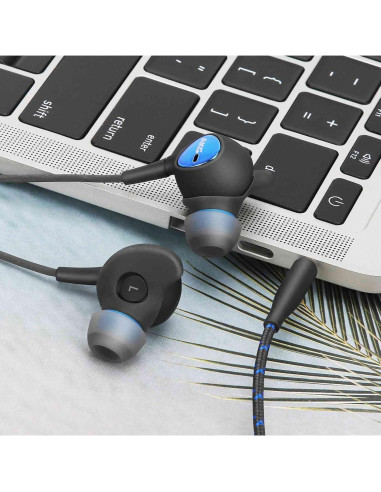 Auriculares UrbanX UXM22 In-Ear con Micrófono y Control de Volumen