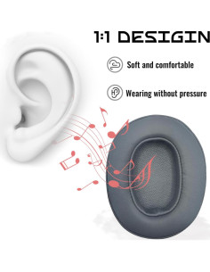 Almohadillas de Reemplazo Skullcandy para Auriculares - Color Titanio 2