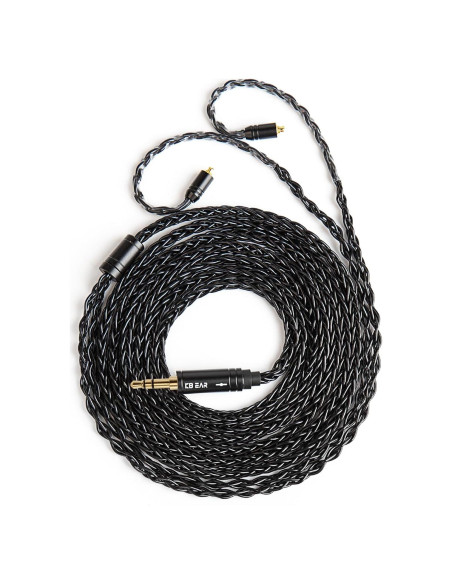 Cable IEM KBEAR ST12 Plus 2M OFC 5N Negro MMCX 3.5mm
