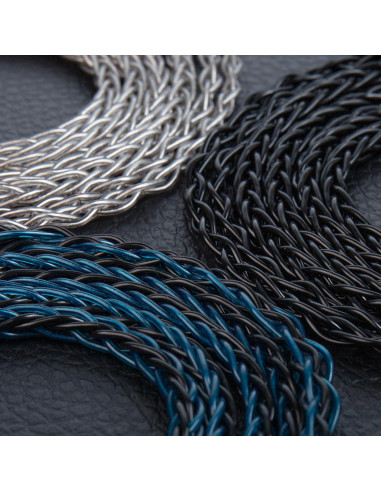 Cable IEM KBEAR ST12 Plus 2M OFC 5N Negro MMCX 3.5mm