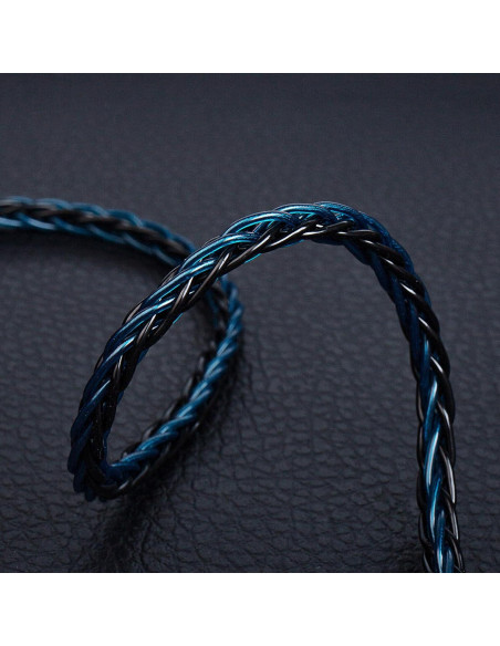 Cable IEM KBEAR ST12 Plus 2M OFC 5N Negro MMCX 3.5mm