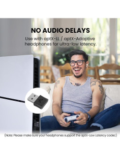 Adaptador USB Bluetooth 5.3 Avantree DG80 para PS5 - Audio Inalámbrico 2
