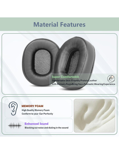 Almohadillas de Reemplazo XRHTONG para Auriculares Pioneer SE-MS5T MS7BT MS9BN