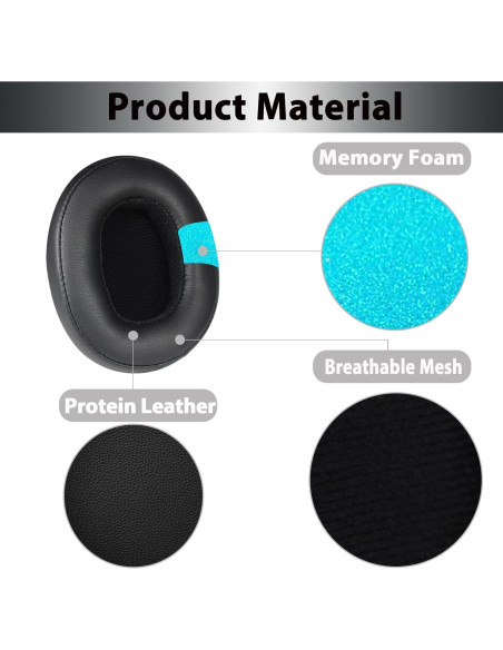 Almohadillas de Repuesto Adhiper para Skullcandy Crusher - Negro Almohadillas de Repuesto Adhiper para Skullcandy Crusher - Negro