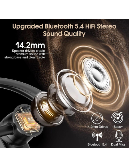 Auricular Bluetooth Atheewon S72 Inalámbrico con Micrófono ENC Auricular Bluetooth Atheewon S72 Inalámbrico con Micrófono ENC