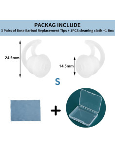 Consejos de Reemplazo para Auriculares Bose QC - 3 Pares de Silicona 2