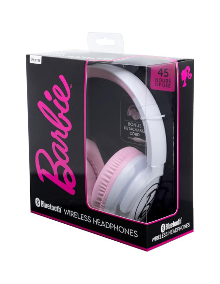 Auriculares Inalámbricos eKids Barbie con Micrófono y Cable Aux Auriculares Inalámbricos eKids Barbie con Micrófono y Cable Aux
