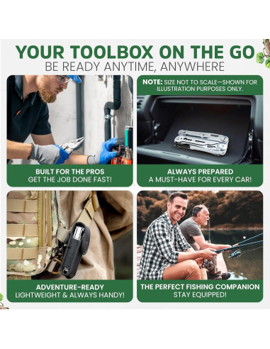 Multiherramienta 26-en-1 Genérico Acero Inoxidable EDC 10.8cm