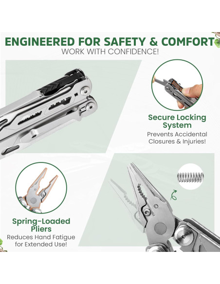 Multiherramienta 26-en-1 Genérico Acero Inoxidable EDC 10.8cm