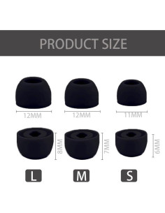 Puntas de Silicona para Auriculares Samsung Galaxy Buds Pro - 6 Pares 2