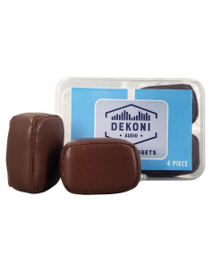 Cojines de Espuma de Memoria Dekoni Audio Nuggets Marrón - Paquete de 4