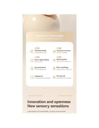 Auriculares Inalámbricos Bluetooth Anbaole M62 con Estuche Carga