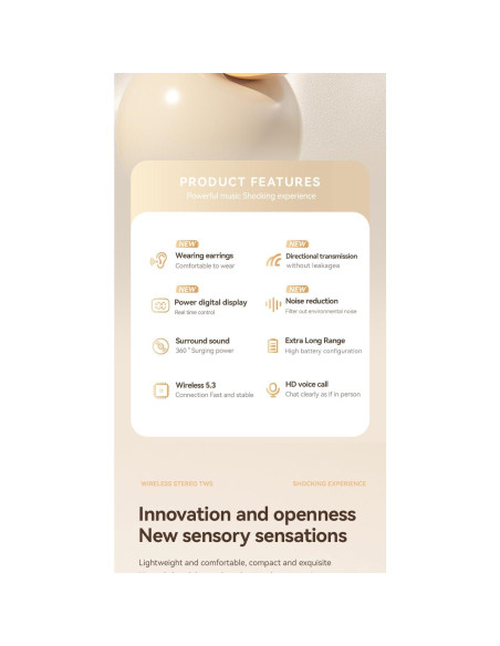 Auriculares Inalámbricos Bluetooth Anbaole M62 con Estuche Carga